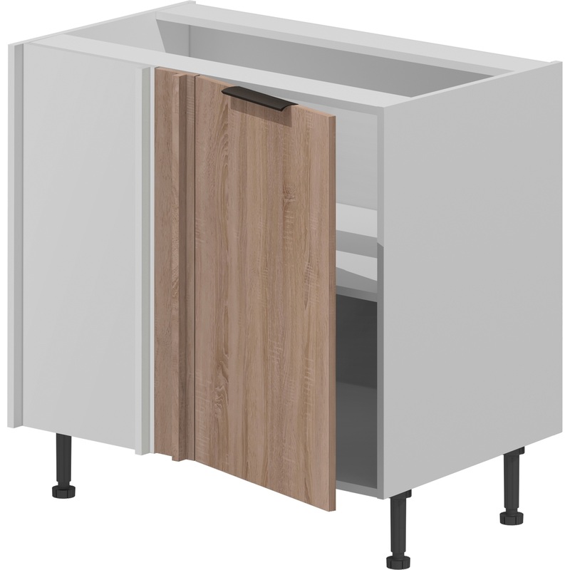 Изображение товара Кухонный угловой шкаф VOK BC1D 72 105 дуб сонома белый шагрень 900x530x870 мм