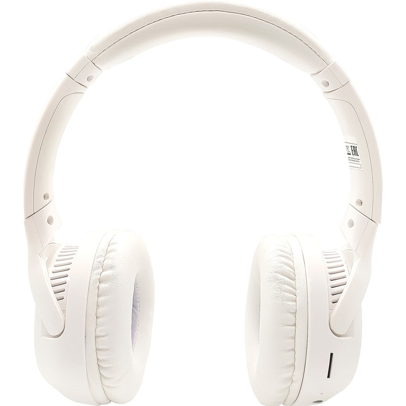 Изображение товара Беспроводные и проводные наушники Hyundai H-HP101 белые с функцией шумоподавления