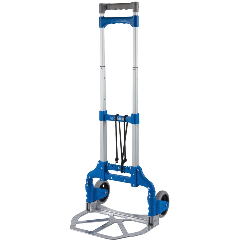 Изображение товара Тележка складная Зубр ТР-60 до 60 кг прочная алюминиевая с механизмом складирования