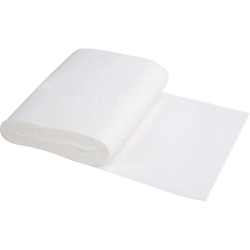 Изображение товара Уценка вафельное полотно 40 см x 50 м хлопок белое для уборки и промышленности