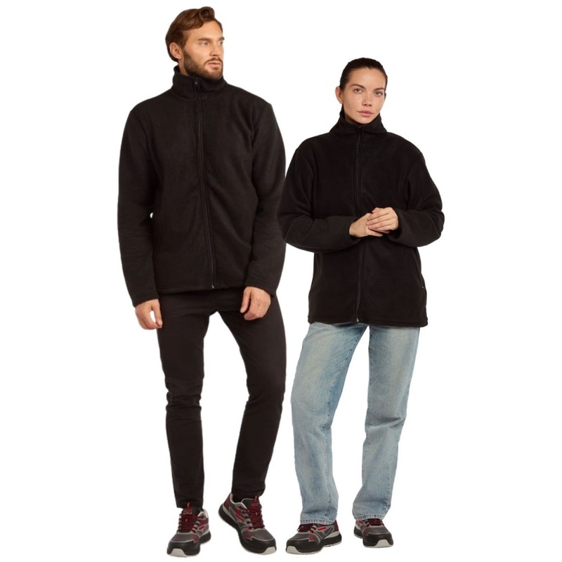 Изображение товара Толстовка флисовая чёрная XXXL мужская и женская утепленная