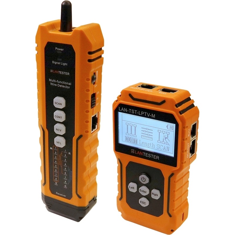 Изображение товара Тестер Lanmaster LAN-TST-LPTV-M для витой пары и коаксиальных кабелей