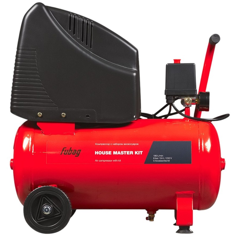 Изображение товара Компрессор Fubag OL 195/24 House Master Kit + 5 безмасляный коаксиальный 24л 180л/мин