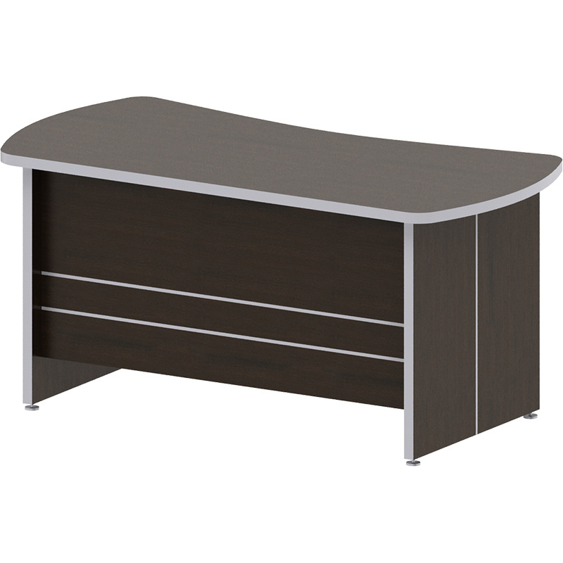 Изображение товара Эргономичный офисный стол Комус Мебель Сатурн-Д венге 1600x800 мм