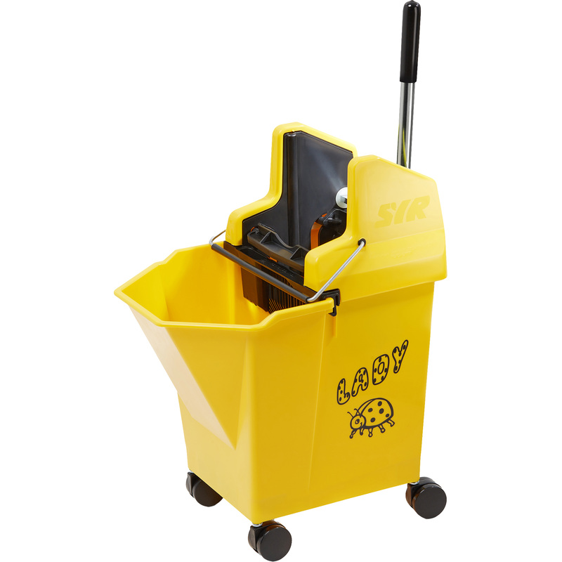 Изображение товара SYR Ladybug ведро на колесах 20 л с отжимом для профессиональной уборки
