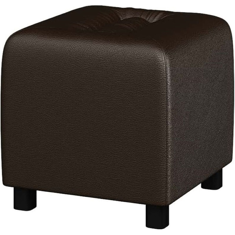 Изображение товара Пуф Chelsea коричневый (искусственная кожа, 410x410x410 мм)