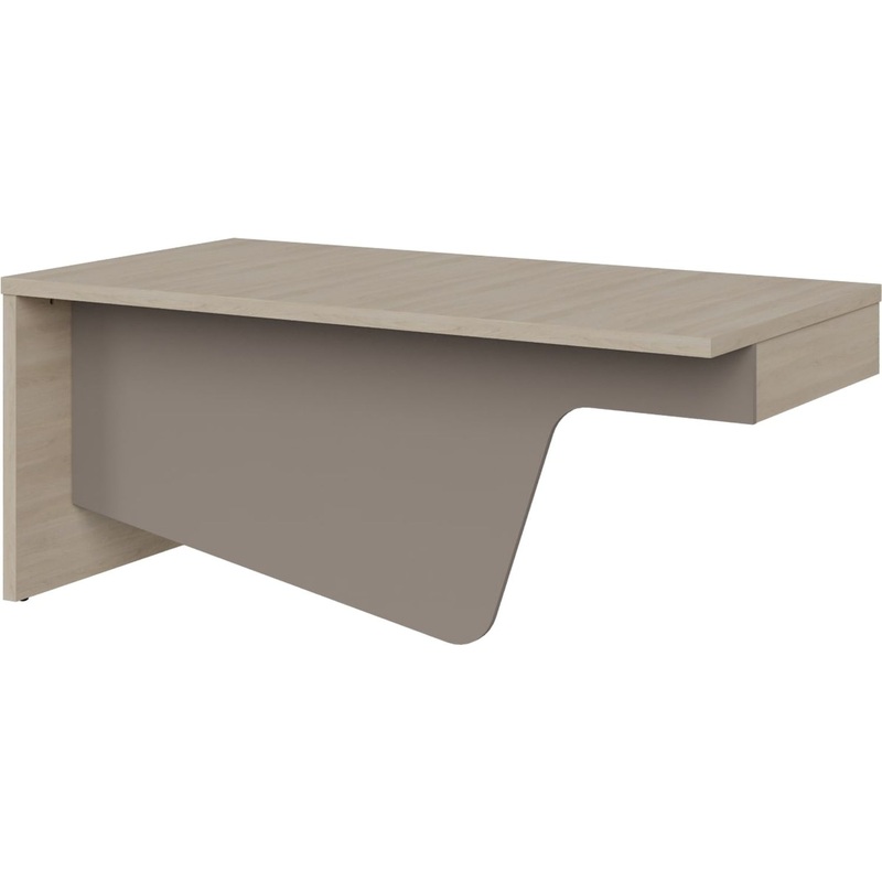 Изображение товара Стол руководителя письменный Fregat Easy to lead 129В002 дуб скандинавский базальт 1800x900 мм