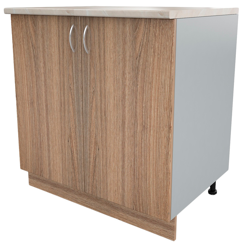 Изображение товара Шкаф напольный Ринг АТ 080 (дуб шамони темный/серый, 800х600х850 мм)