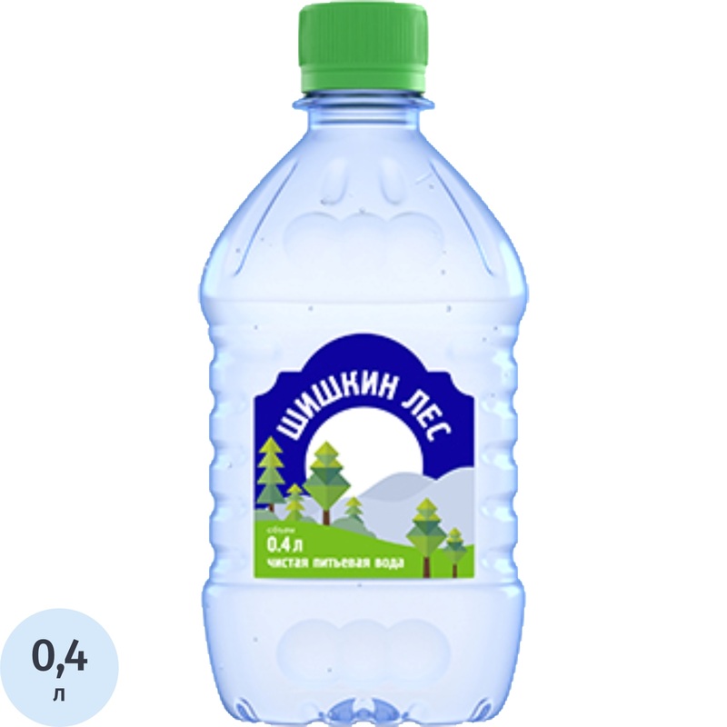 Изображение товара Вода питьевая Шишкин Лес негазированная 0.4 л