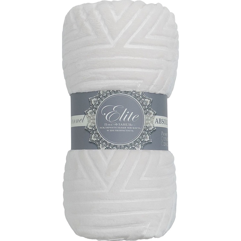 Изображение товара Плед Texrepublic Elite Греция фланель молочный 150х200 см