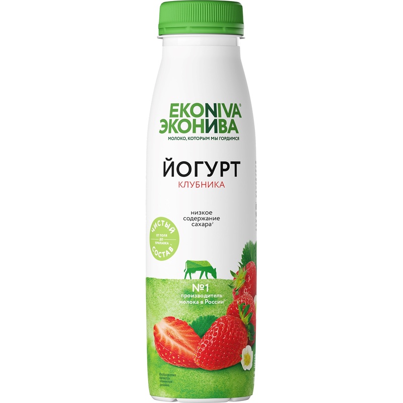 Изображение товара Йогурт питьевой ЭкоНива Fitness Line клубника 2.5% 300 г Изображение товара Йогурт питьевой ЭкоНива Fitness Line клубника 2.5% 300 г