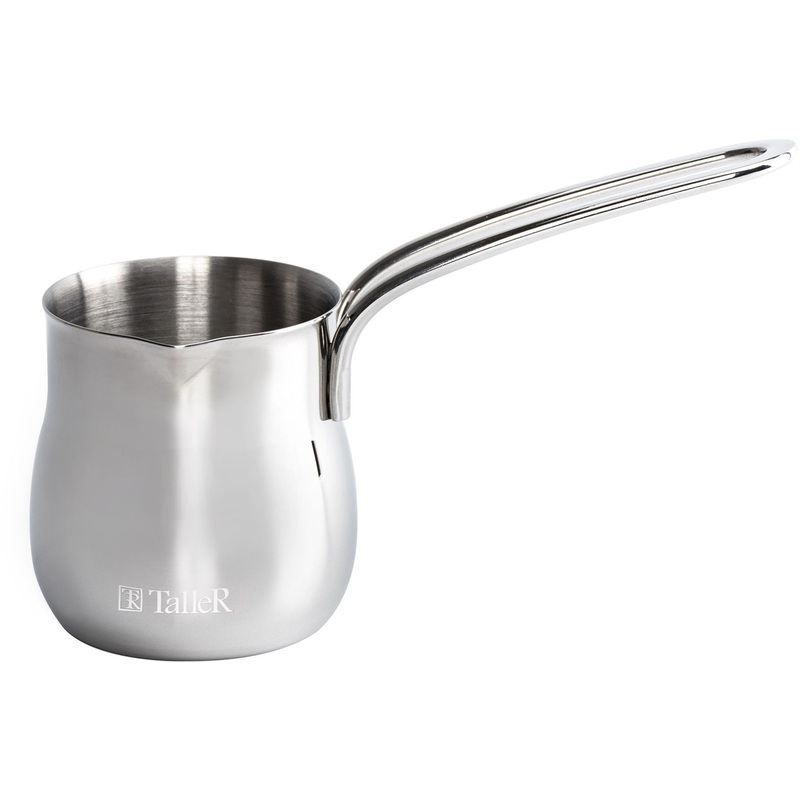 Изображение товара Турка TalleR 350 мл из нержавеющей стали для кофе, подходит для всех плит кроме индукционных