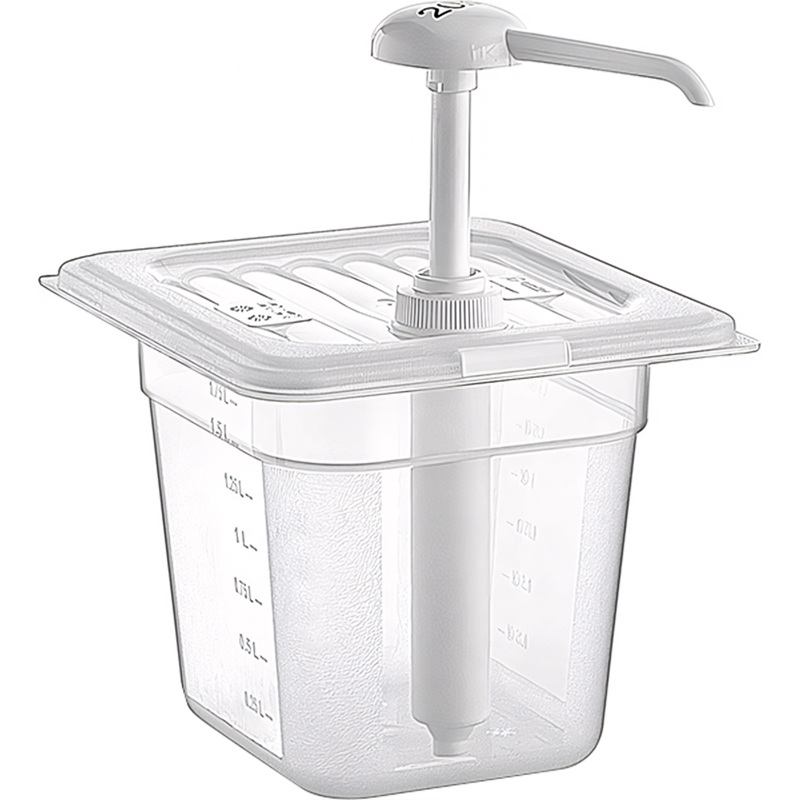 Изображение товара Диспенсер для соуса Gastroplast 2000 мл с дозатором для майонеза и соусов