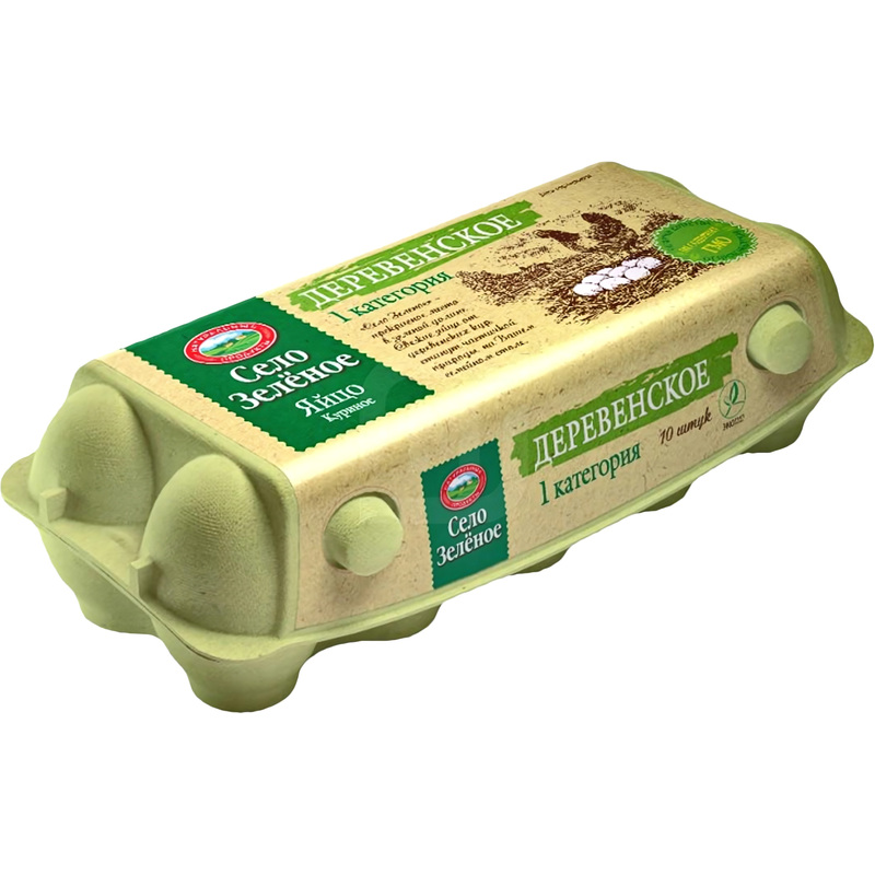 Изображение товара Яйцо куриное Село Зеленое С1 10 штук