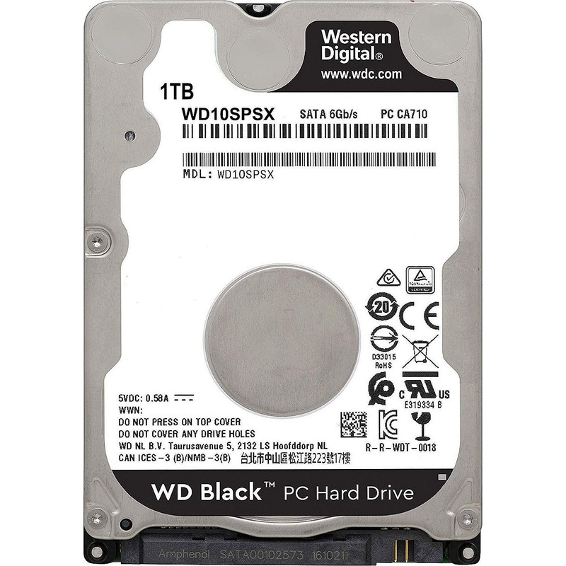 Изображение товара Жесткий диск Western Digital Black 1 ТБ WD10SPSX для ноутбуков