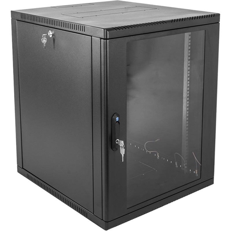 Изображение товара Шкаф телекоммуникационный настенный ЦМО 12U ШРН-12.650-9005 (599x658x612 мм)