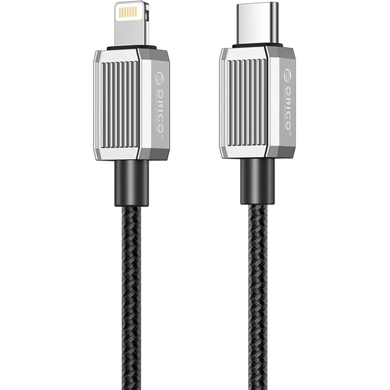 Изображение товара Кабель Orico USB Type-C - Lightning 29 Вт 1 метр (ORICO-GQZ29-10-BK-BP)