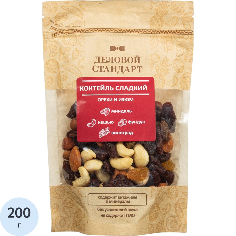 Изображение товара Коктейль из изюма и орехов Деловой Стандарт 200 г