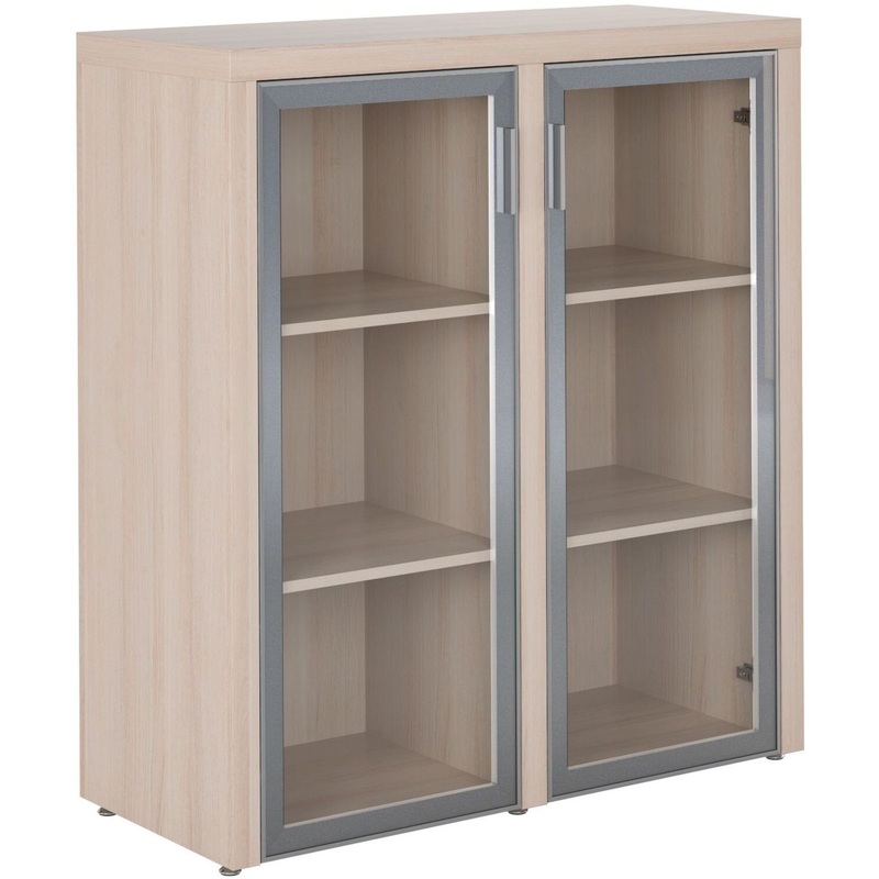 Изображение товара Шкаф комбинированный Triumf TRF303.G со стеклом дуб светлый 1150х485х1279 мм