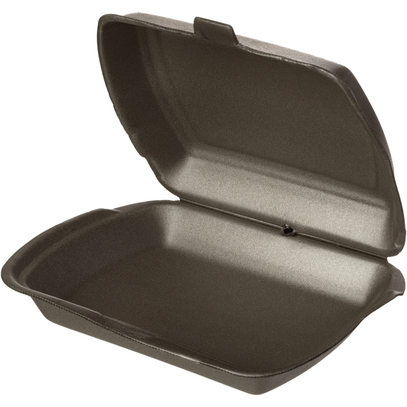 Изображение товара Одноразовый ланч-бокс Протэк LBE-1 А 249x207x61 мм черный упаковка 100 шт