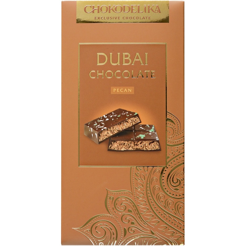 Изображение товара Шоколад Chokodelika Dubai Pecan тёмный с начинкой 180 г