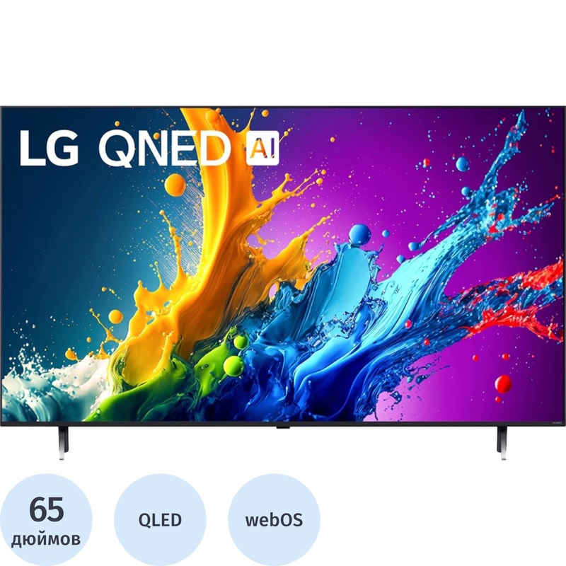 Изображение товара Телевизор 65 LG 65QNED80T6A.ARUG Ultra HD 4K с webOS и HDR
