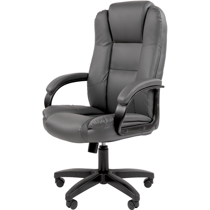 Изображение товара Кресло для руководителя Chairman 600 LT серое (экокожа, пластик)
