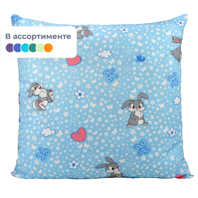 Изображение товара Подушка для сна Селена 60x60 см холлофайбер бязь 9 штук в упаковке