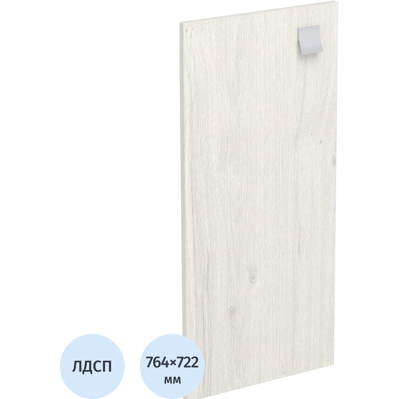 Изображение товара Двери низкие Metal System Style 242385-Н-ЛД3Л/Пр из ЛДСП 764 мм дуб наварра комплект