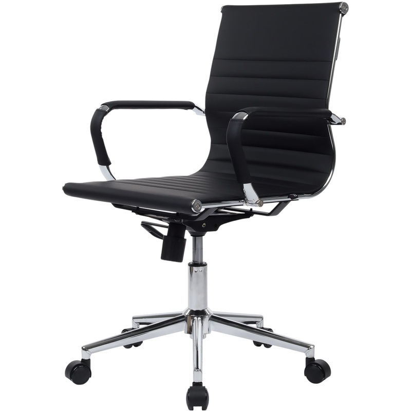 Изображение товара Кресло офисное RV Design Hugo чёрное (экокожа, металл)