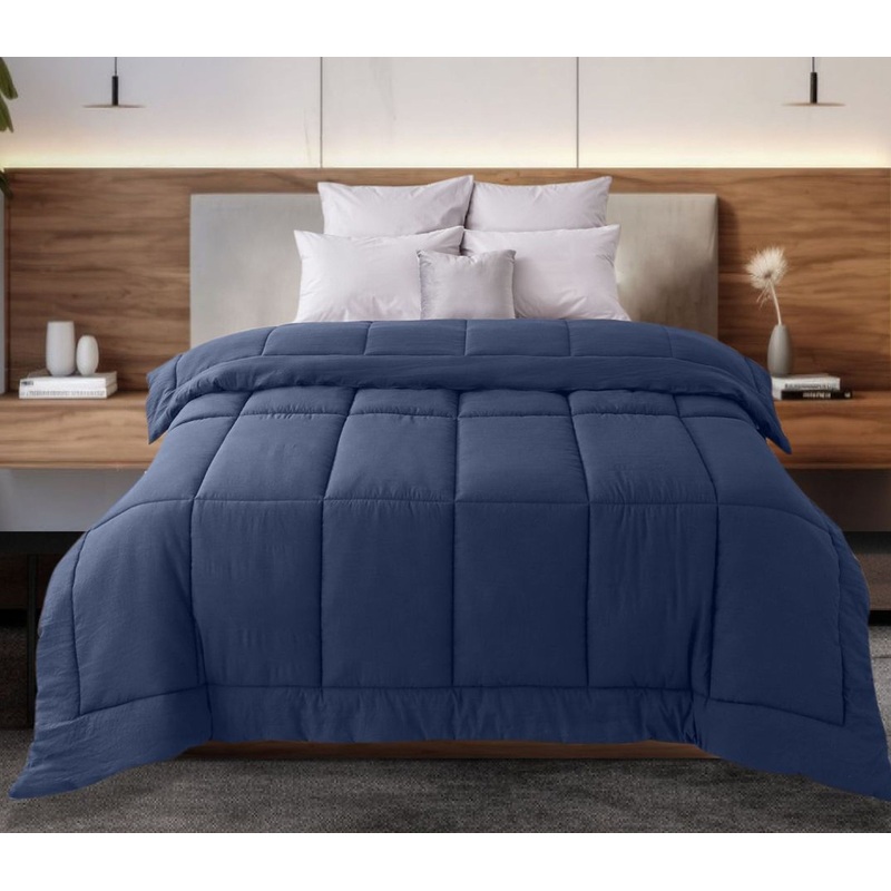 Изображение товара Одеяло 1.5-спальное Guten Morgen 140x205 см стёганое без канта чёрное