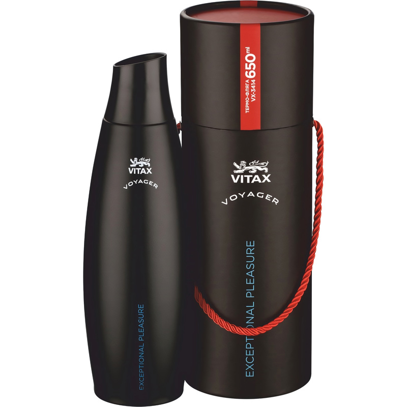 Изображение товара Термос Vitax Exceptional 650 мл для напитков черный