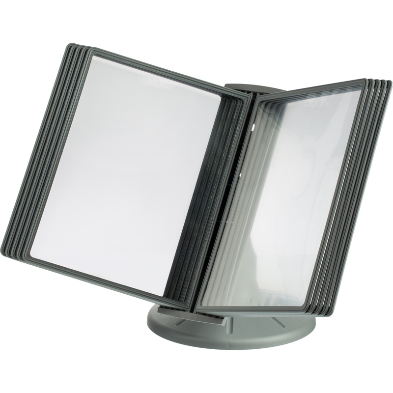 Изображение товара Настольная демосистема Attache 10 панелей A4 серого цвета