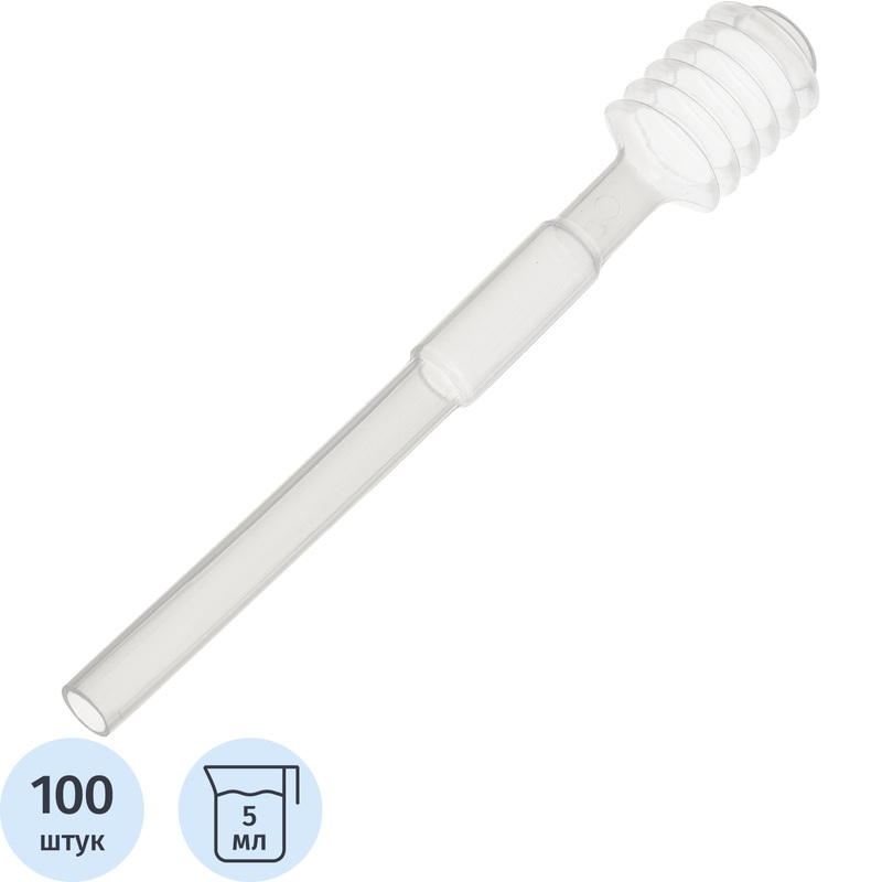Изображение товара Пипетка Пастера нестерильная 5 мл для лабораторных исследований