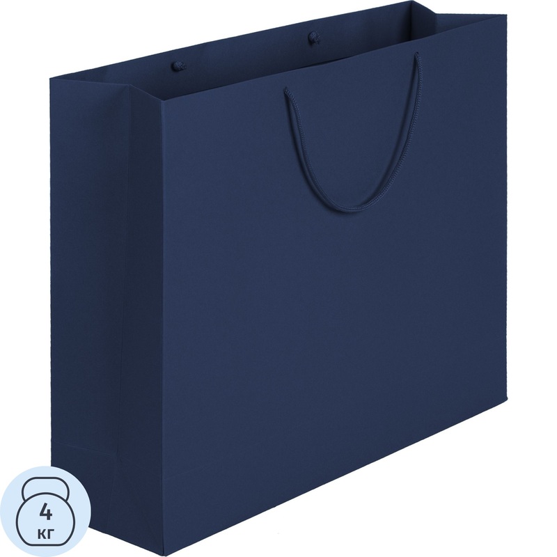 Изображение товара Подарочный пакет Проект 111 Ample 35x43x12 см с ручками синий