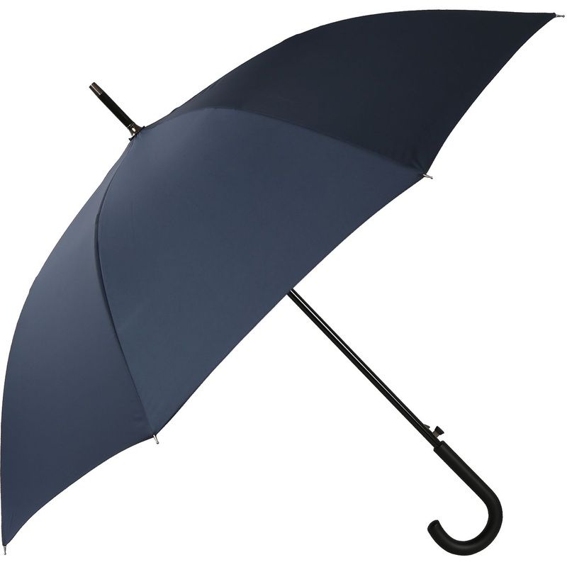 Изображение товара Мужской синий полуавтоматический зонт Fabretti трость 112 см