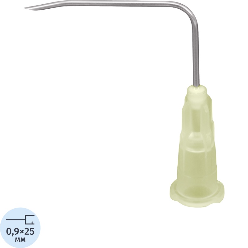 Изображение товара Игла Губера инъекционная изогнутая 20G 0.9 x 25 мм для медицинского использования