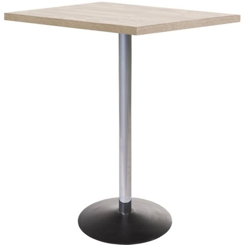 Изображение товара Барный стол Стол Стив квадратный 80x80см дуб мадуро серебристый Россия