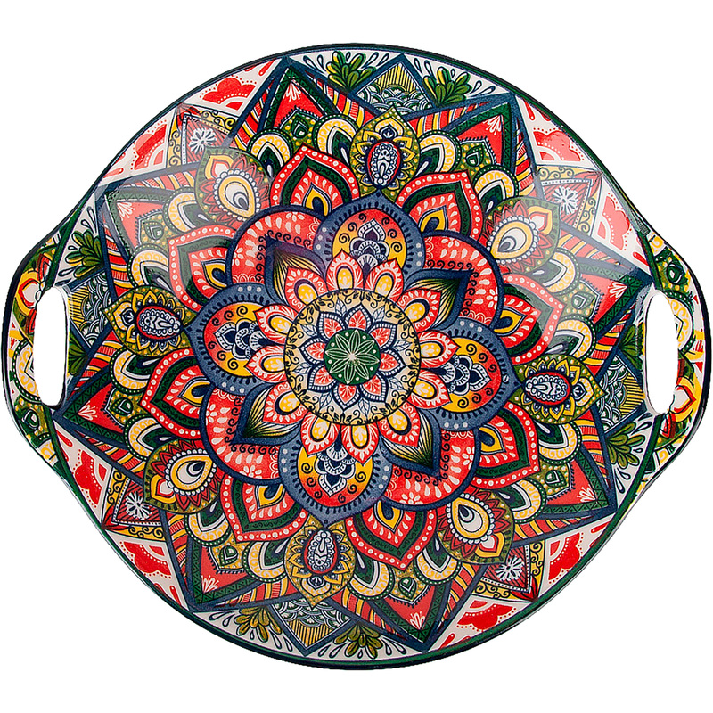 Изображение товара Фарфоровое блюдо для подачи Nouvelle Home Arabesque 22.5х20.5 см набор из 2 шт