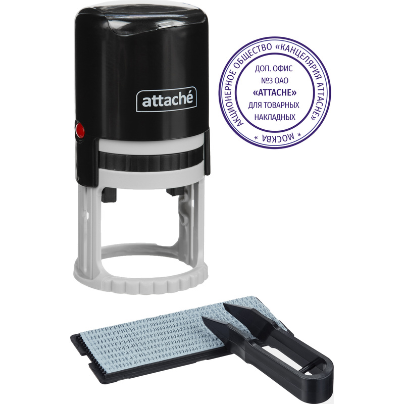 Изображение товара Самонаборная круглая печать Attache R40 диаметр 40 мм для текста и маркировки