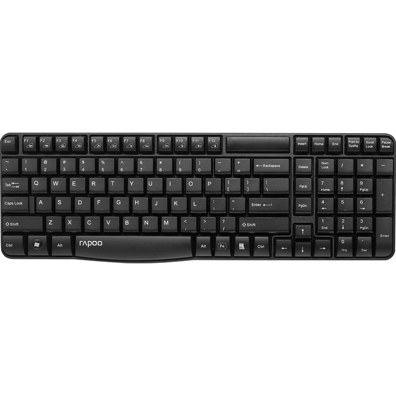 Изображение товара Беспроводная клавиатура Rapoo E1050 с радиоканалом и русской раскладкой