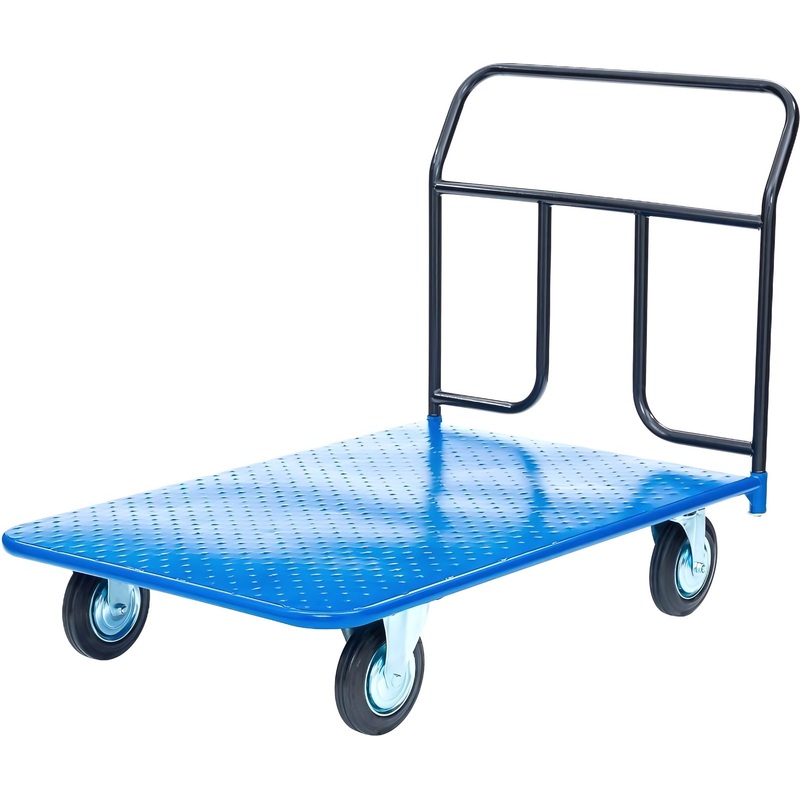 Изображение товара Платформенная тележка КП-600-200-К до 550 кг, 800х1400 мм, Россия