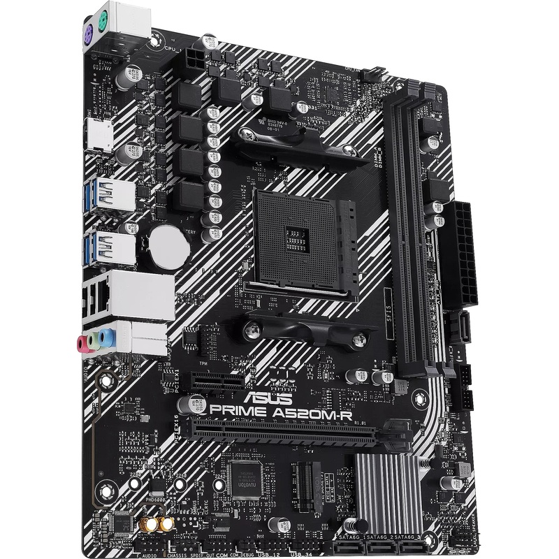 Изображение товара Материнская плата Asus Prime A520M-R для AMD AM4 DDR4 mATX 36 мес гарантия