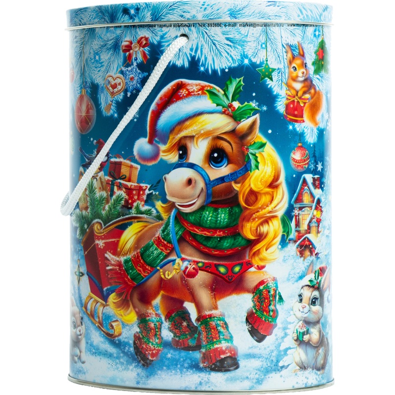 Изображение товара Новогодний сладкий подарок РОКО Новогодний курьер 1000 г