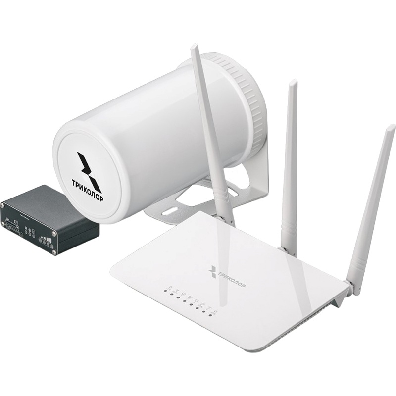 Изображение товара Усилитель GSM сигнала Триколор TR-4G/injector-9kit с Wi-Fi роутером и SIM-инжектором