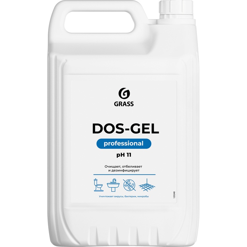 Изображение товара Средство для сантехники Grass Dos-Gel 5 кг для дезинфекции и отбеливания