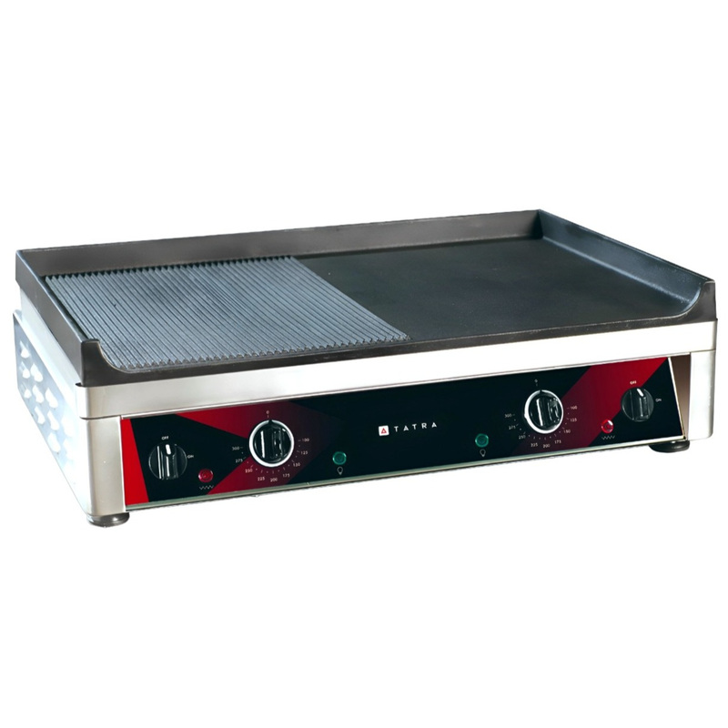 Изображение товара Жарочная поверхность Tatra Tgp 6845 R+S настольная с 2 рабочими поверхностями