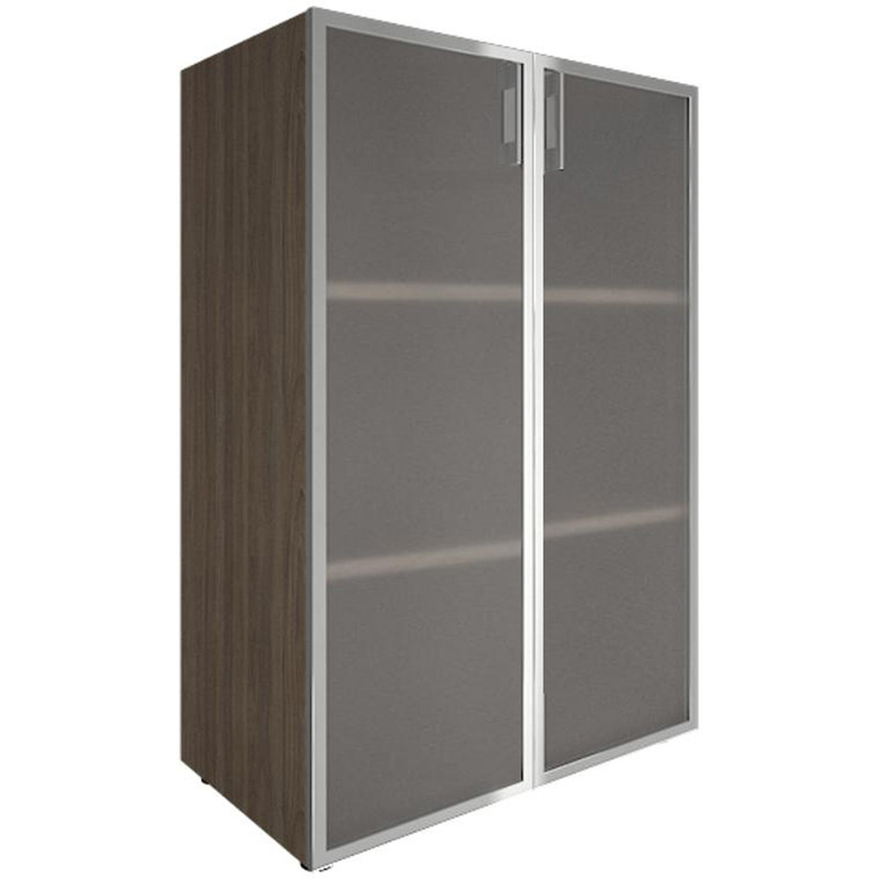 Изображение товара Шкаф для документов Yalta LT-ST 2.4R со стеклом вяз благородный 800x450x1195 мм