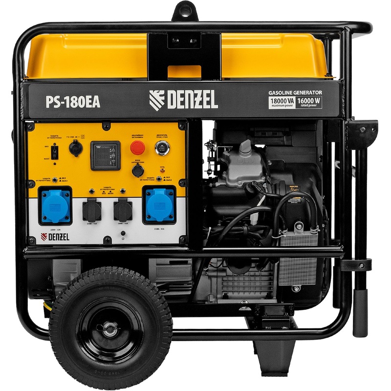 Изображение товара Бензиновый генератор Denzel PS-180EA 18 кВт, автоматический запуск, защита