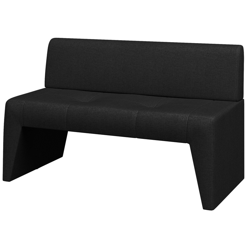 Изображение товара Модуль прямой двухместный диван Kit антрацит ткань компактный мебель